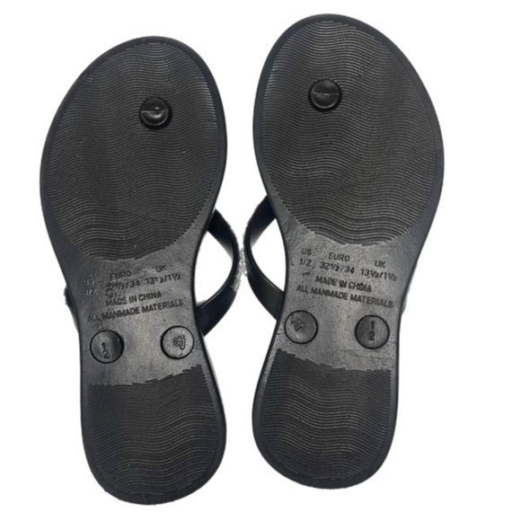 Bundle of Girl's Sparkly Flip Flops Size 1/2 - Picture 4 of 7